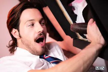 Big black guy fucking white ass