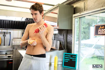 Hot dog sellers having sex