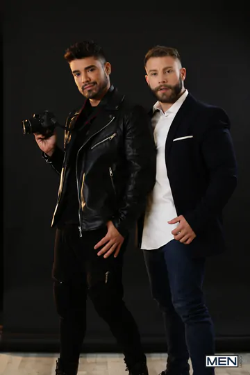 Men with beards having sex