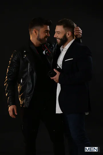 Men with beards having sex