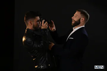 Men with beards having sex