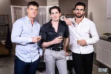 Threesome porn with Chris Damned