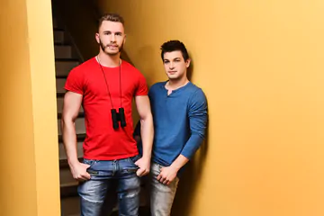 Weird beard guy fucking Johnny Rapid