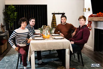 Four porn stars having some fun