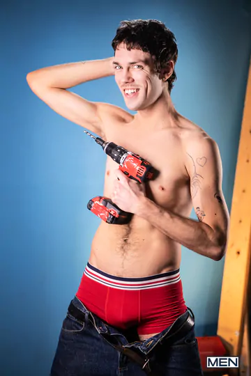 Construction guys in a threesome