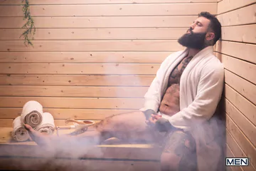 Sauna porn with Markus Kage
