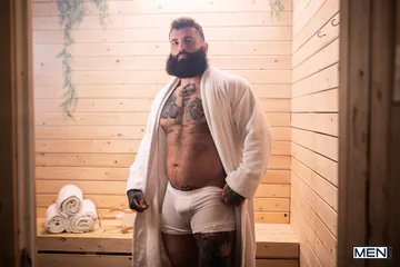 Sauna porn with Markus Kage
