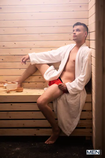 Sauna porn with Markus Kage