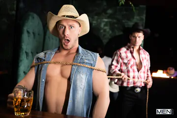 Cowboy porn with Malik Delgaty