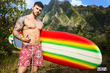 Porn stars fucking on a beach