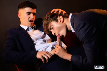 Handsome boys having sex