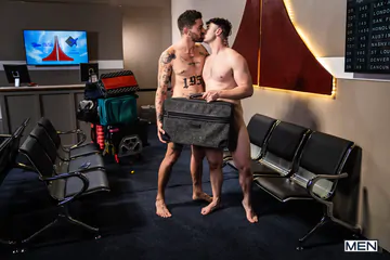 Gays fucking at the airport