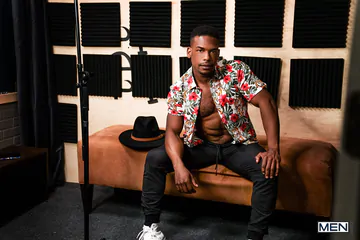 Music studio gays fucking