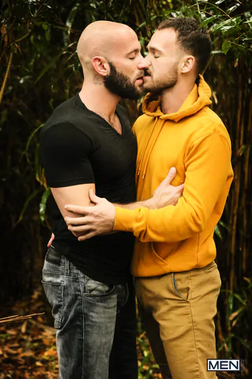 Gays in the forest fucking