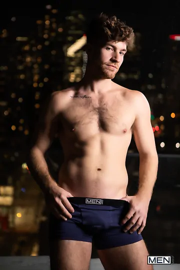 Handsome guys having sex