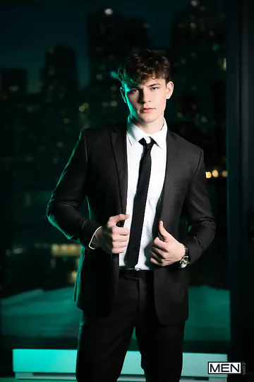 Handsome guys having sex