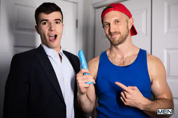 Construction worker getting naughty