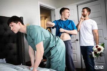 Threesome with sexy Finn Harding