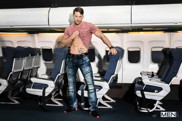 Two gays fucking on a plane