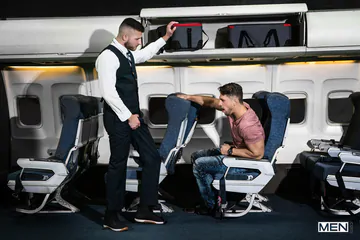 Two gays fucking on a plane