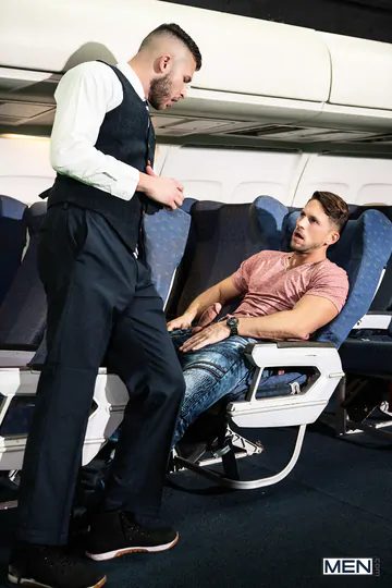 Two gays fucking on a plane