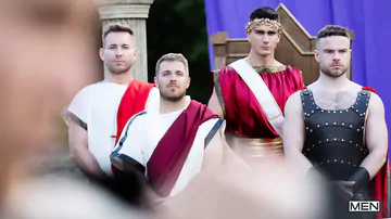 Gay guys fucking in the stable