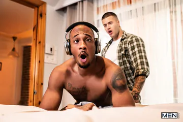 Two whites and a black fucking
