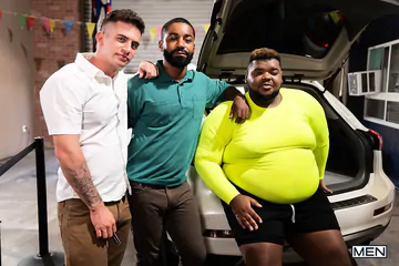 Fat black guy getting fucked