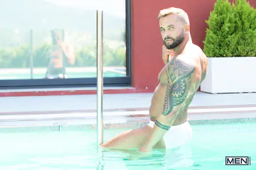 Two manly men having hardcore sex