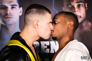 Boxing guys bareback fucking