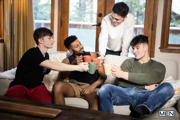 White boys getting black cock
