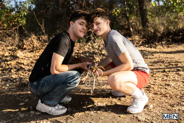 Twinks on a camping trip fucking