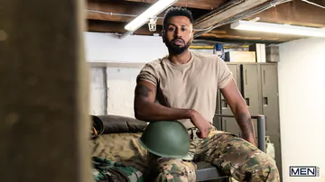 Black army guys bareback fucking