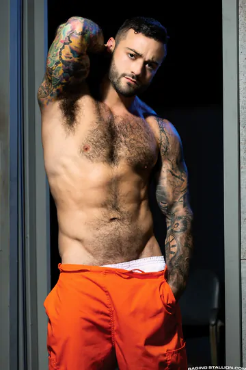 Hairy men in prison fucking