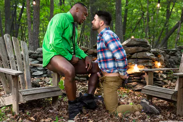 Porn stars fucking in the forest