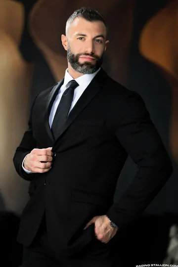 Men in suits getting naughty