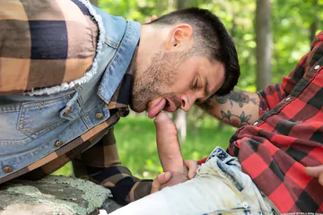 Lumberjacks fucking in the forest
