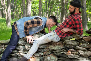 Lumberjacks fucking in the forest