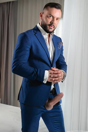 Business men bareback fucking