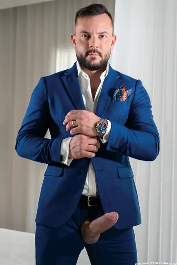 Business men bareback fucking