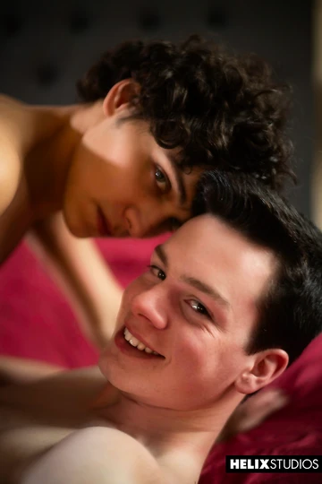 Cute curly boy getting boned