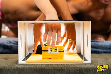 Three guys with cut cocks fucking
