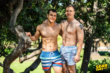 Hot studs having sex