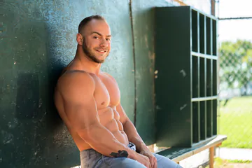 Sexy muscle boy gets boned