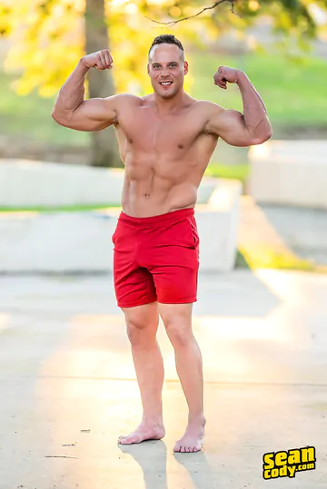 Big muscular men having sex