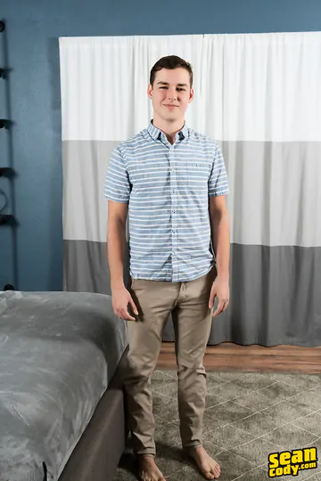 Cute guy showing his goods
