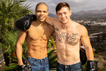 Cute black boy fucking white ass