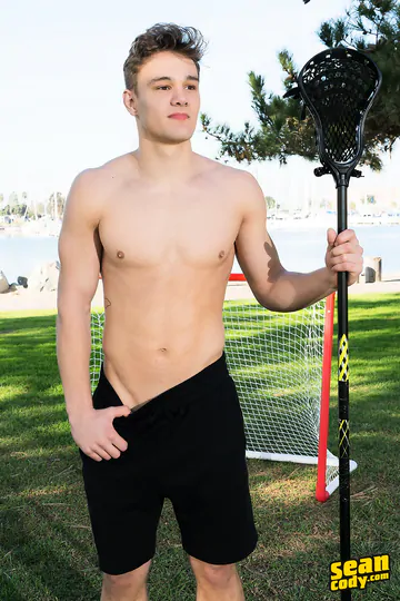 Hot jock with a hard cock