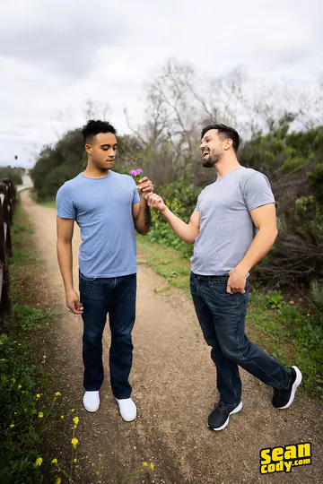 Cute black guy getting boned