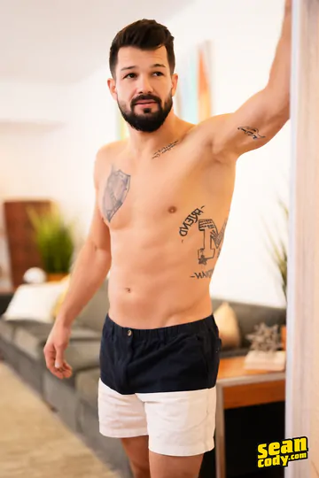 Fit blonde boy getting boned